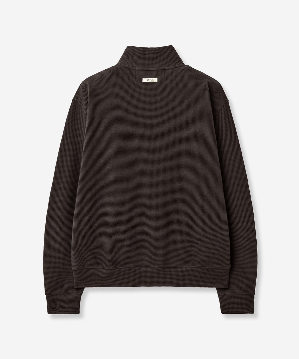 (U) Waffle Panel Neck Zip-Up
