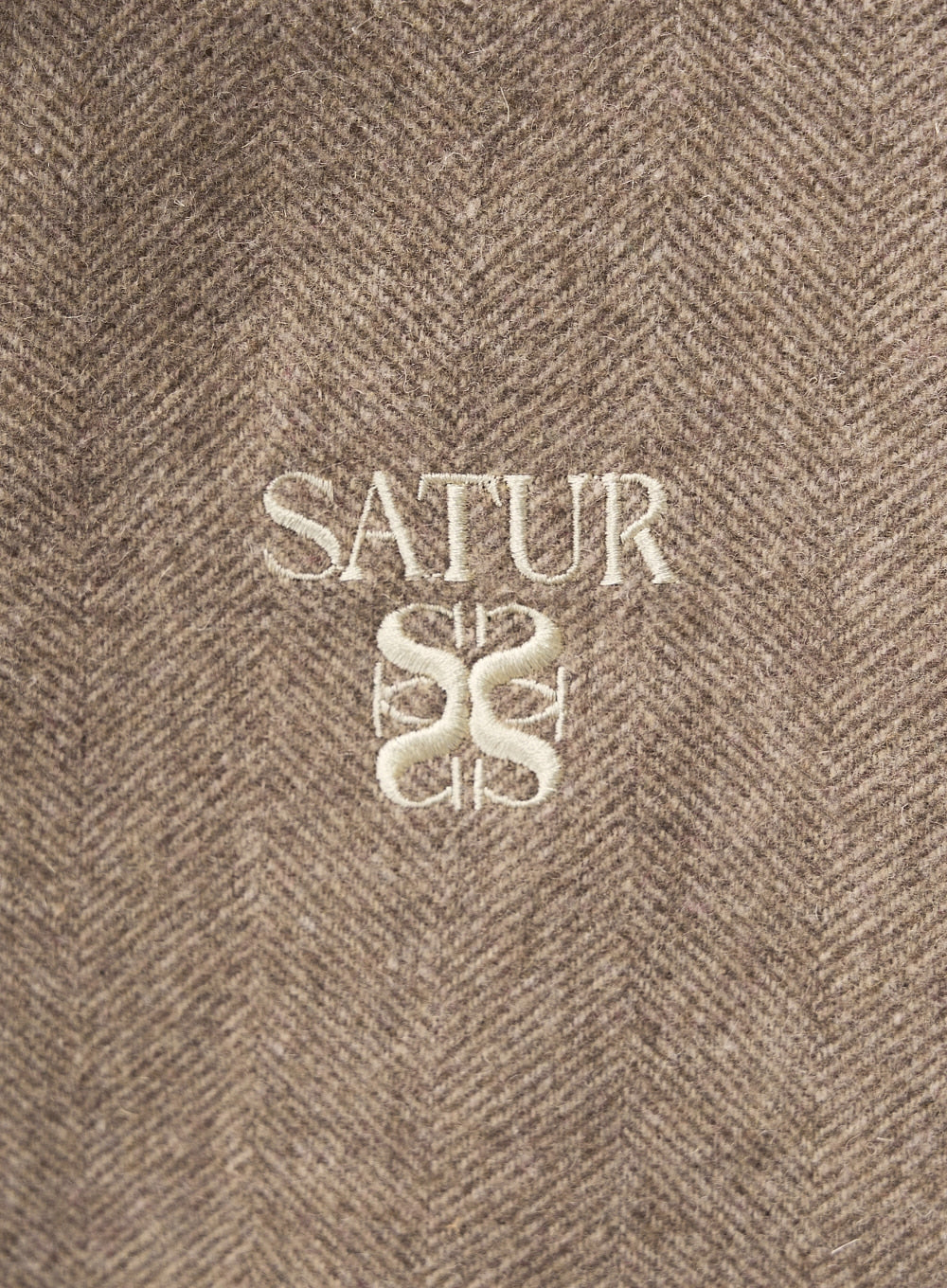 (M) Herringbone Wool Harrington Jacket