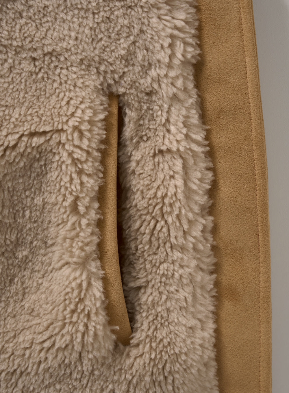 (W) Synthetic Shearling Blouson Jumper