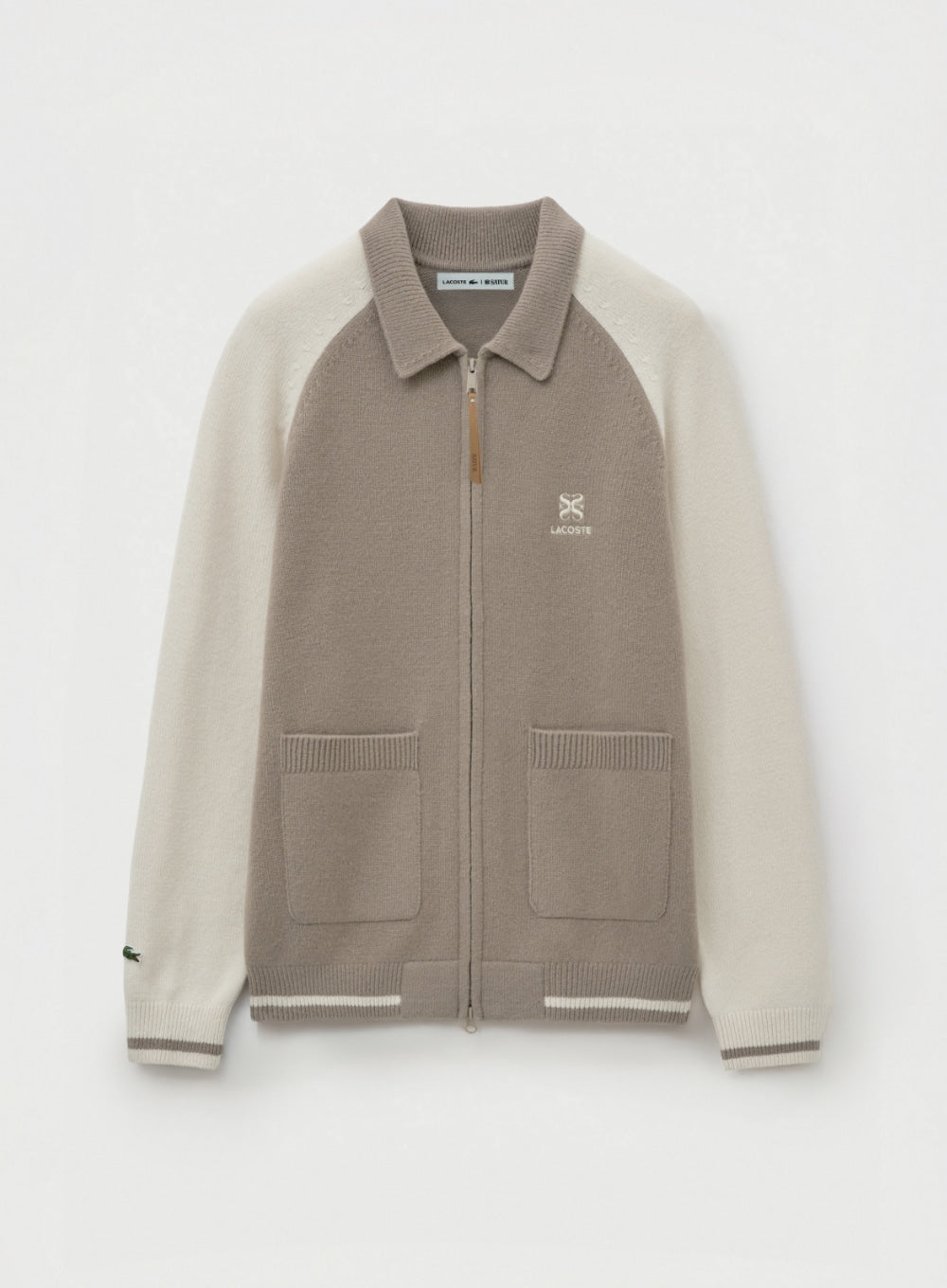 (U) Satur X Lacoste Knit Collar Zip-up