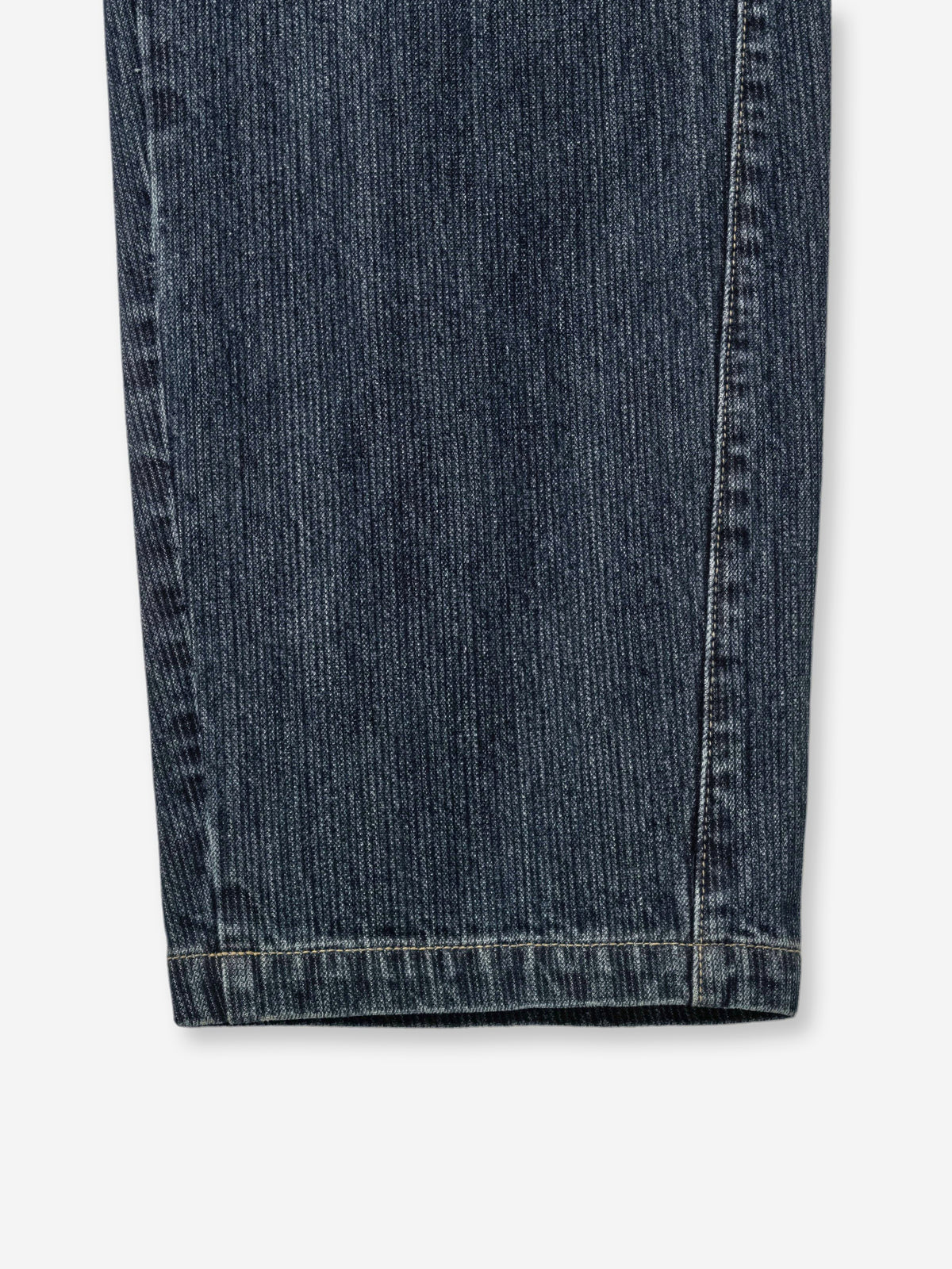 (W) Wide Fit Slub Denim Pants