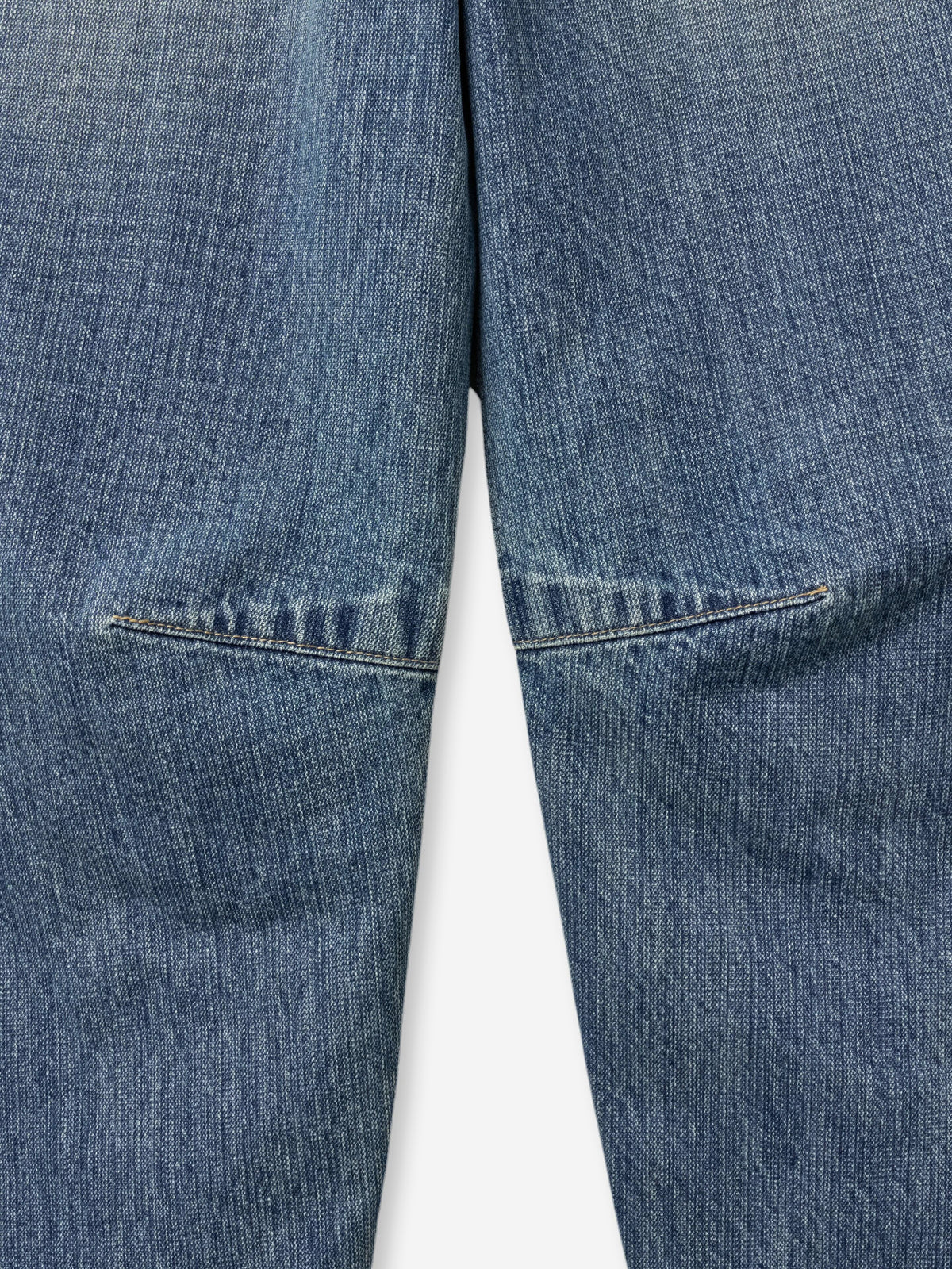 (W) Wide Fit Slub Denim Pants