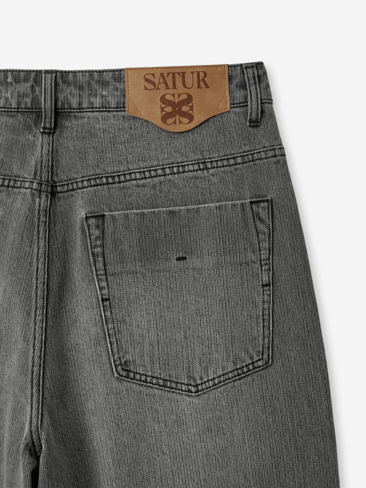 (M) Wide Fit Slub Denim Pants
