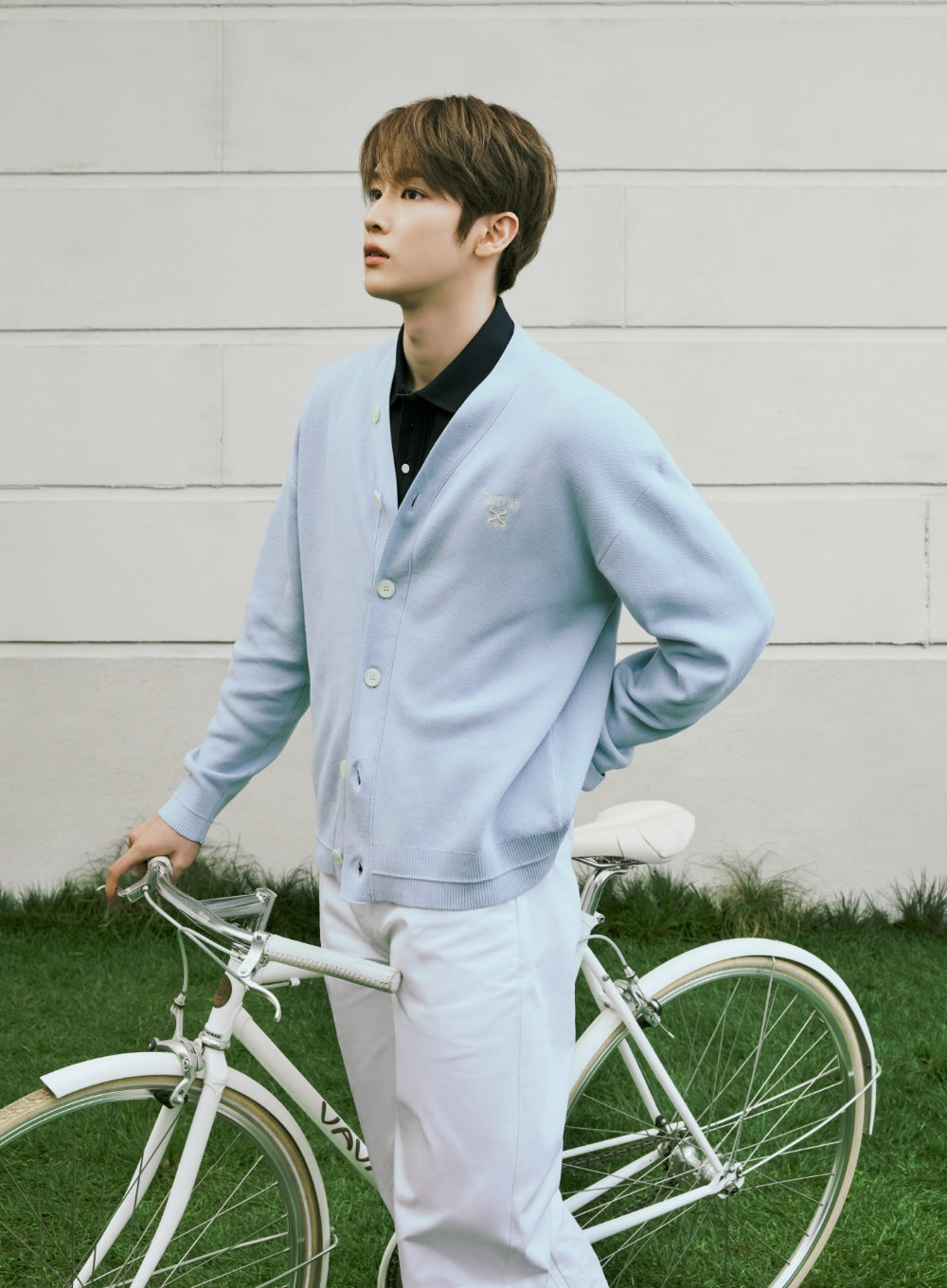 (M) Cotton Curved Pants