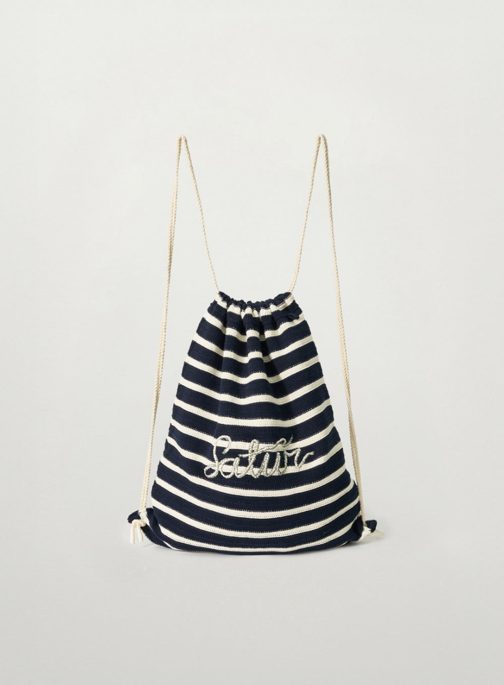 (U) Knit Striped String Backpack