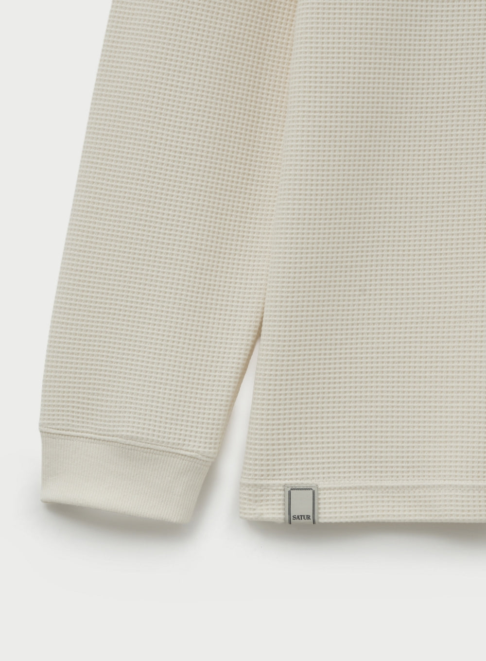 SATUR ヘンリーネックTシャツ SATUR】☆ワッフル ヘンリー ネック Tシャツ☆ (SATUR/Tシャツ