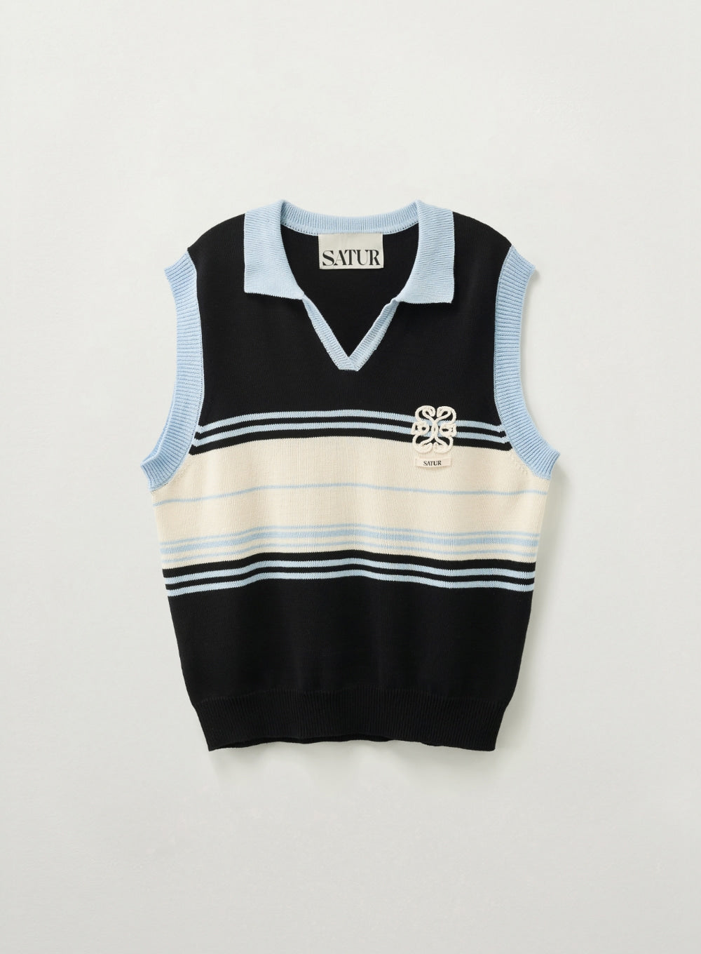 (U) Open Collar Knit Vest