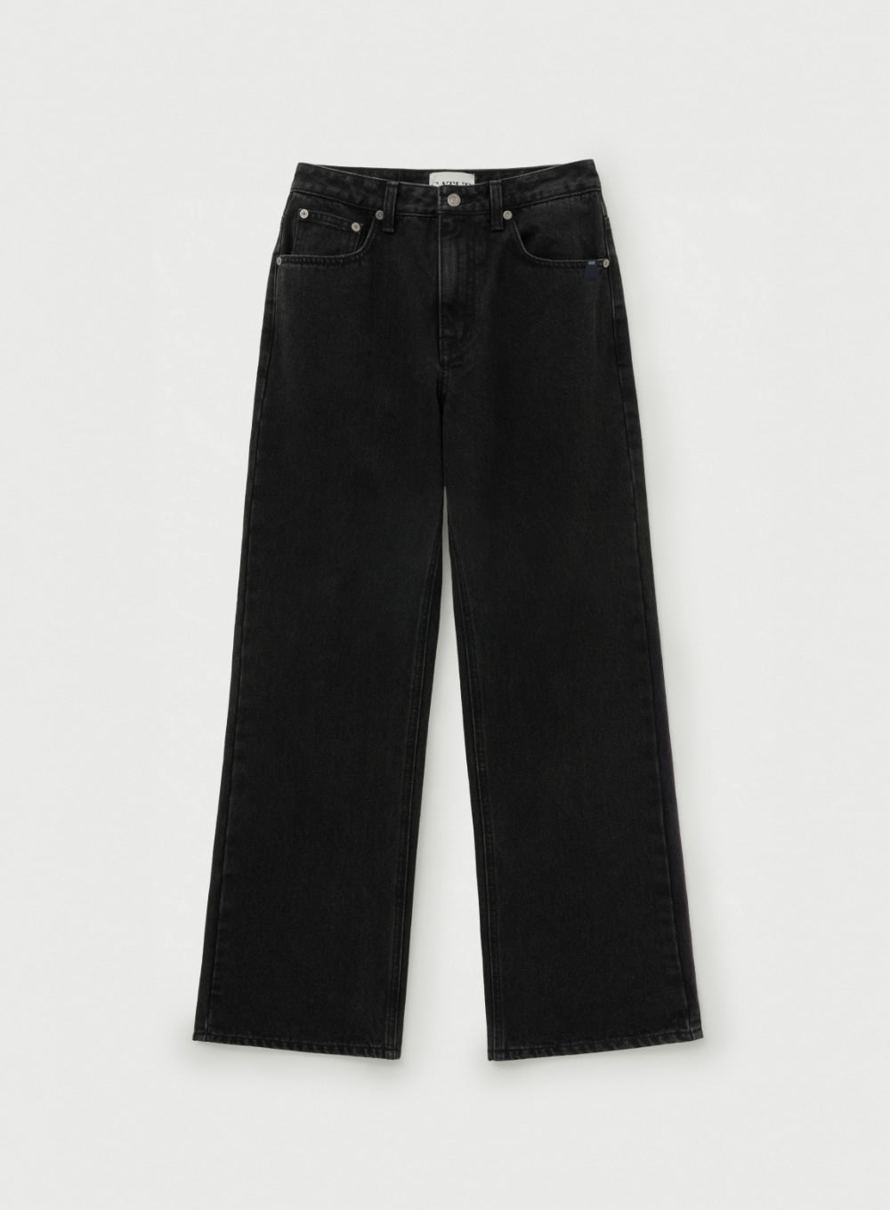 (W) Straight Semi Loose Fit Denim Pants