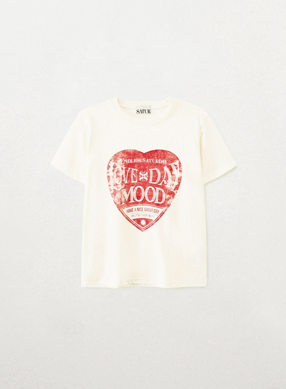 (W) Saturday Retro Mood Graphic T-Shirts