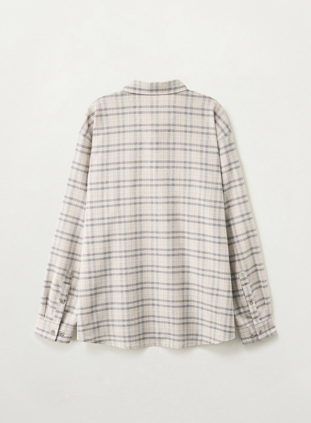 (M) Crest Logo Check Shirt
