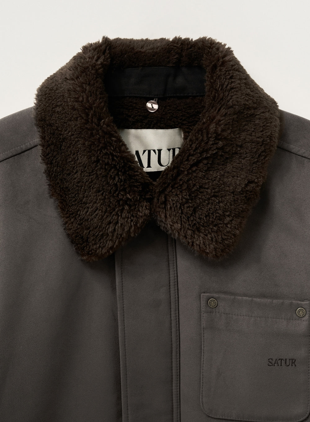 (M) Synthetic Shearling Blouson Jumper