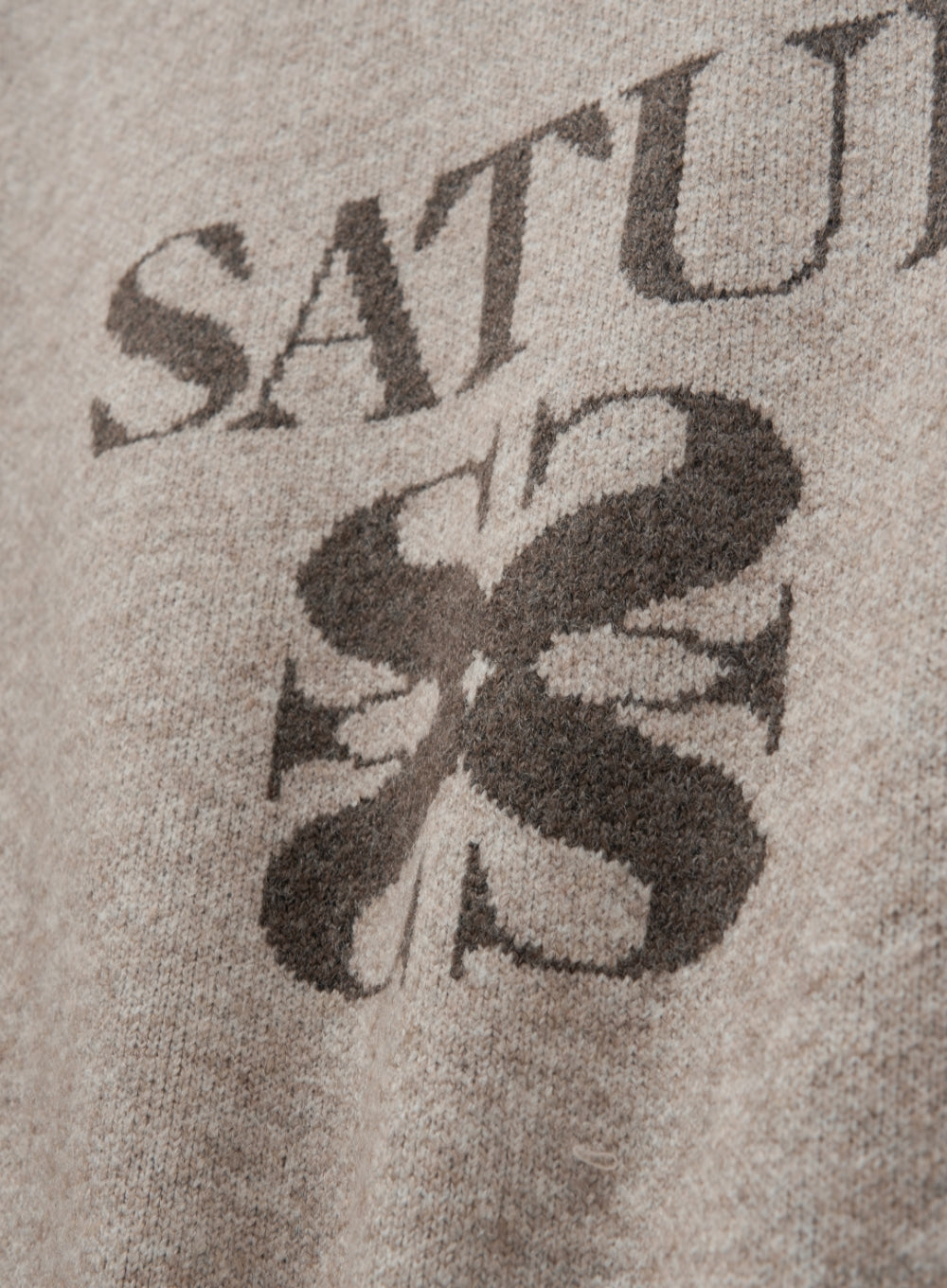 U) Basic Logo Jacquard Knit