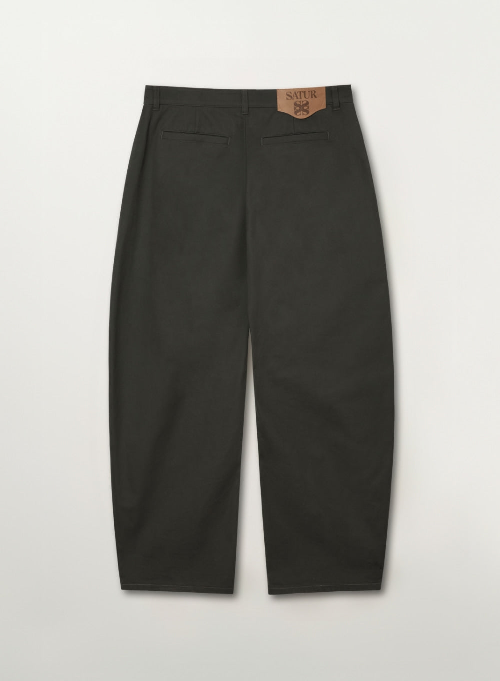 (M) Cotton Curved Pants