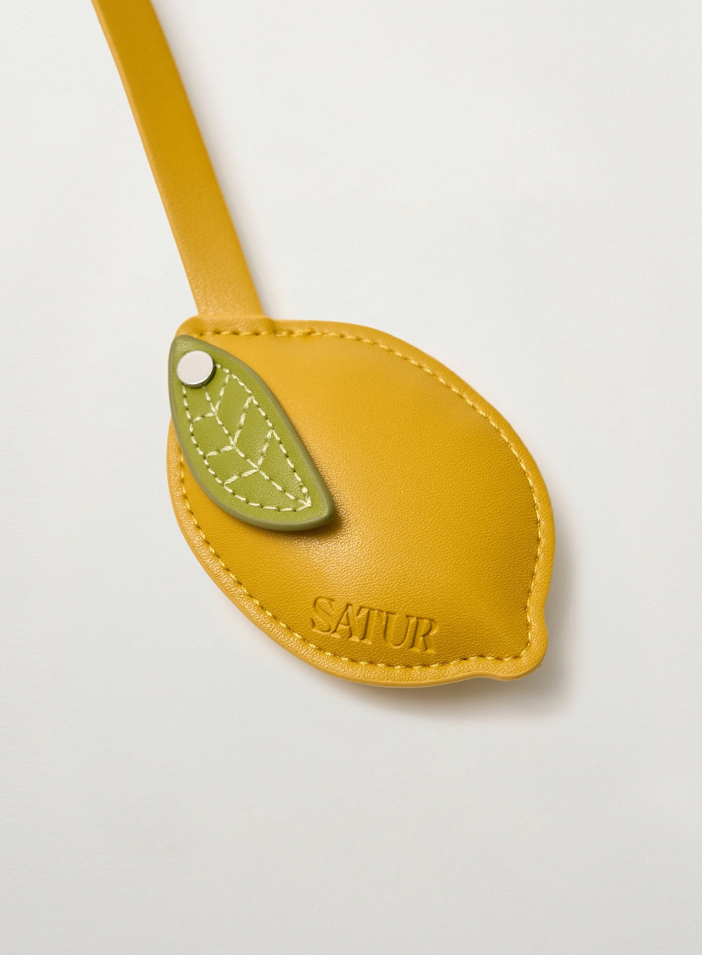 (U) Citron Synthetic Leather Keyring