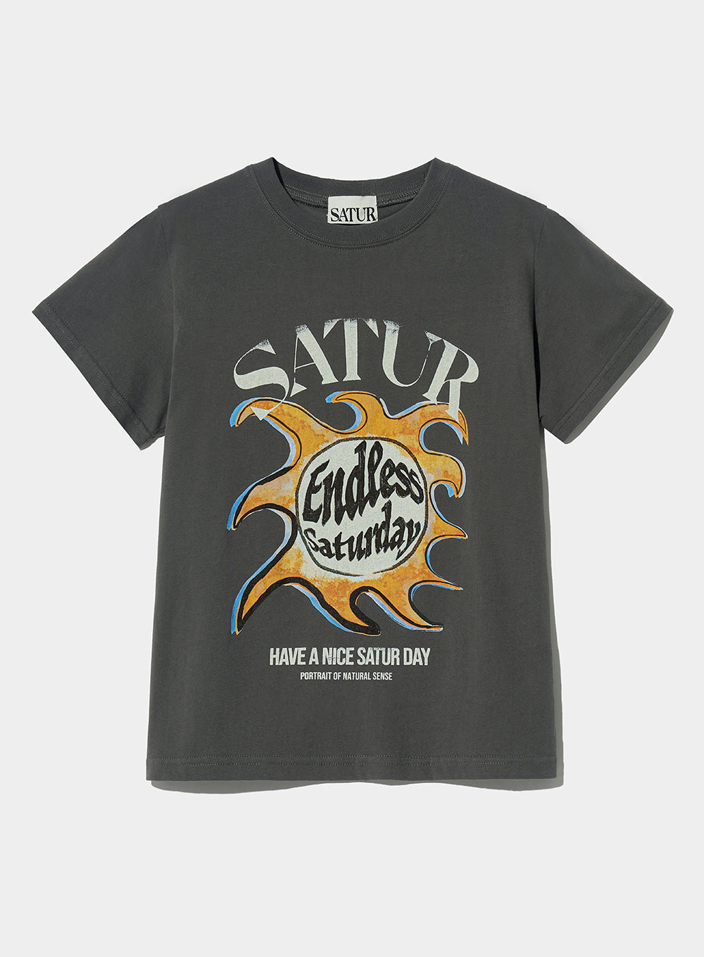 (W) Sun Retro Graphic T-shirts