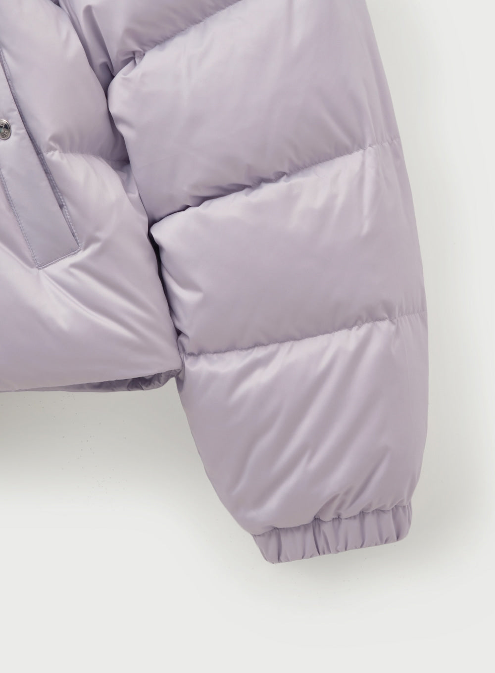 (W) Essential Stand Neck Cropped Down Jacket