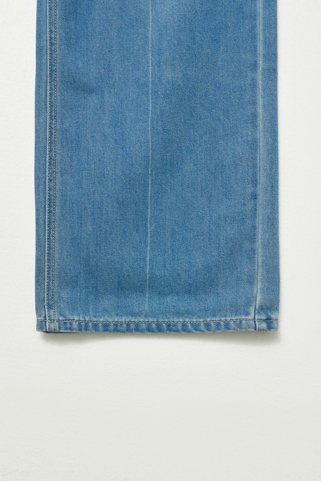 (W) Linen Relaxed Denim Pants