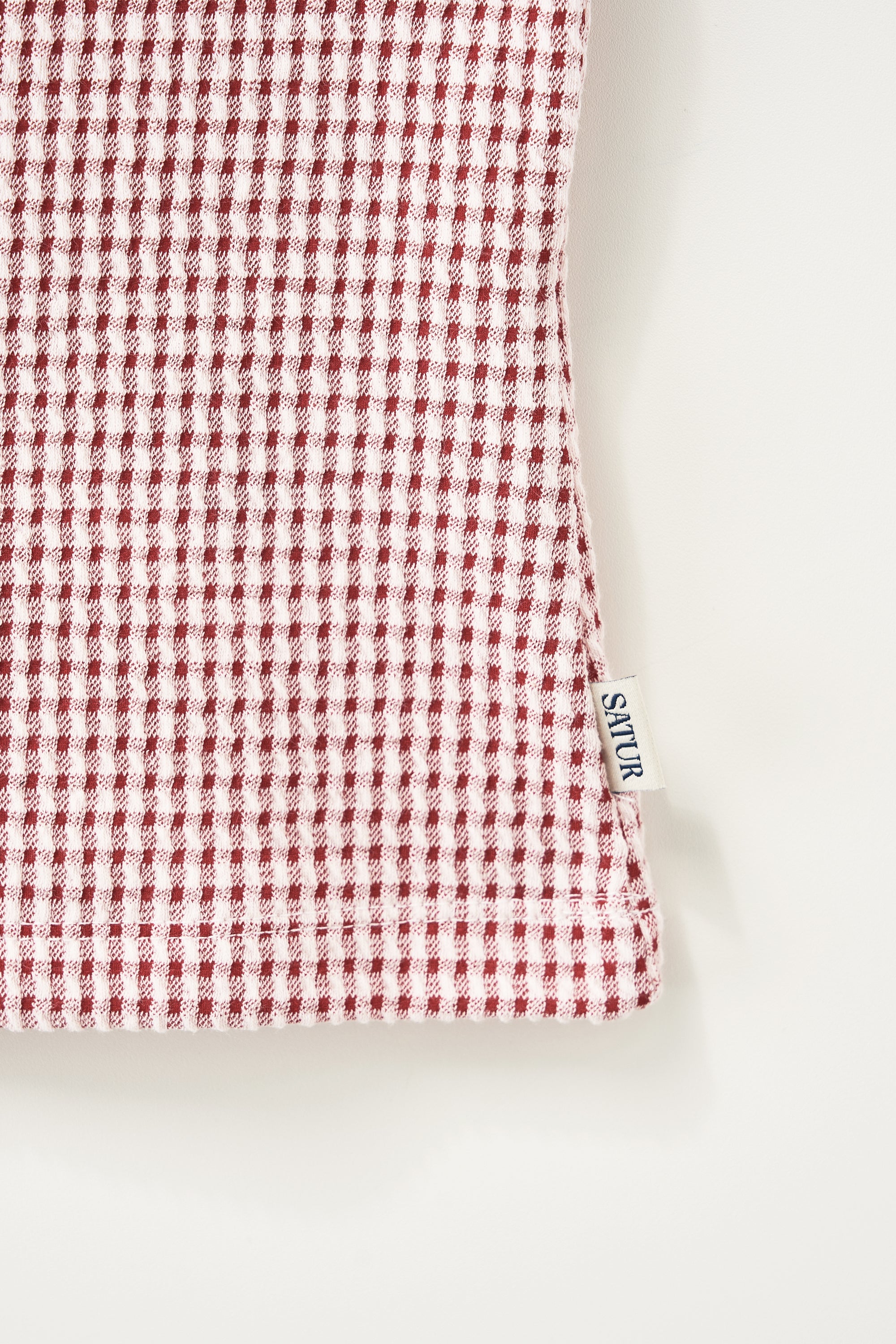 (W) Square Neck Crinkle T-shirt