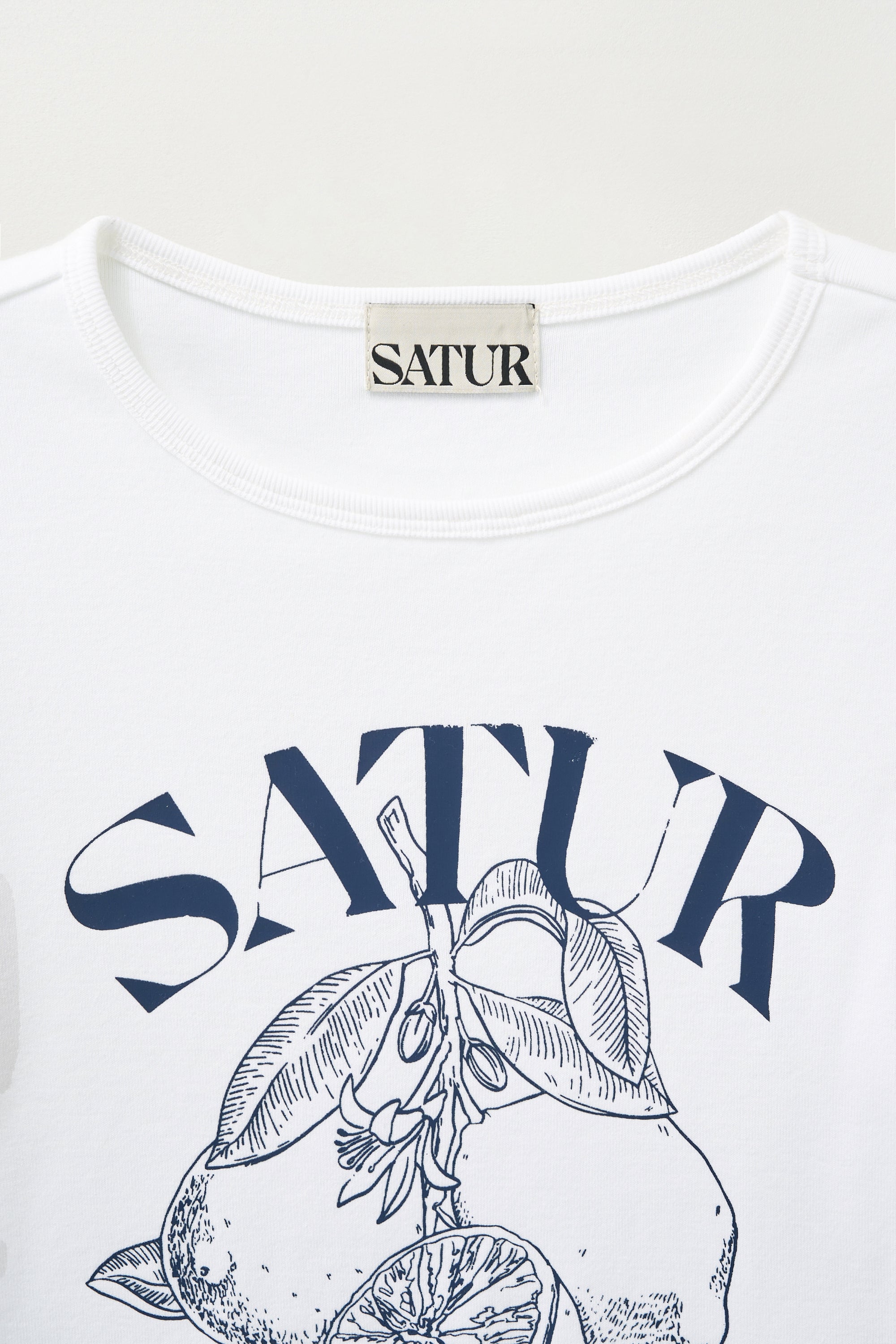 (W) Citron Crop Slim Fit T-shirts