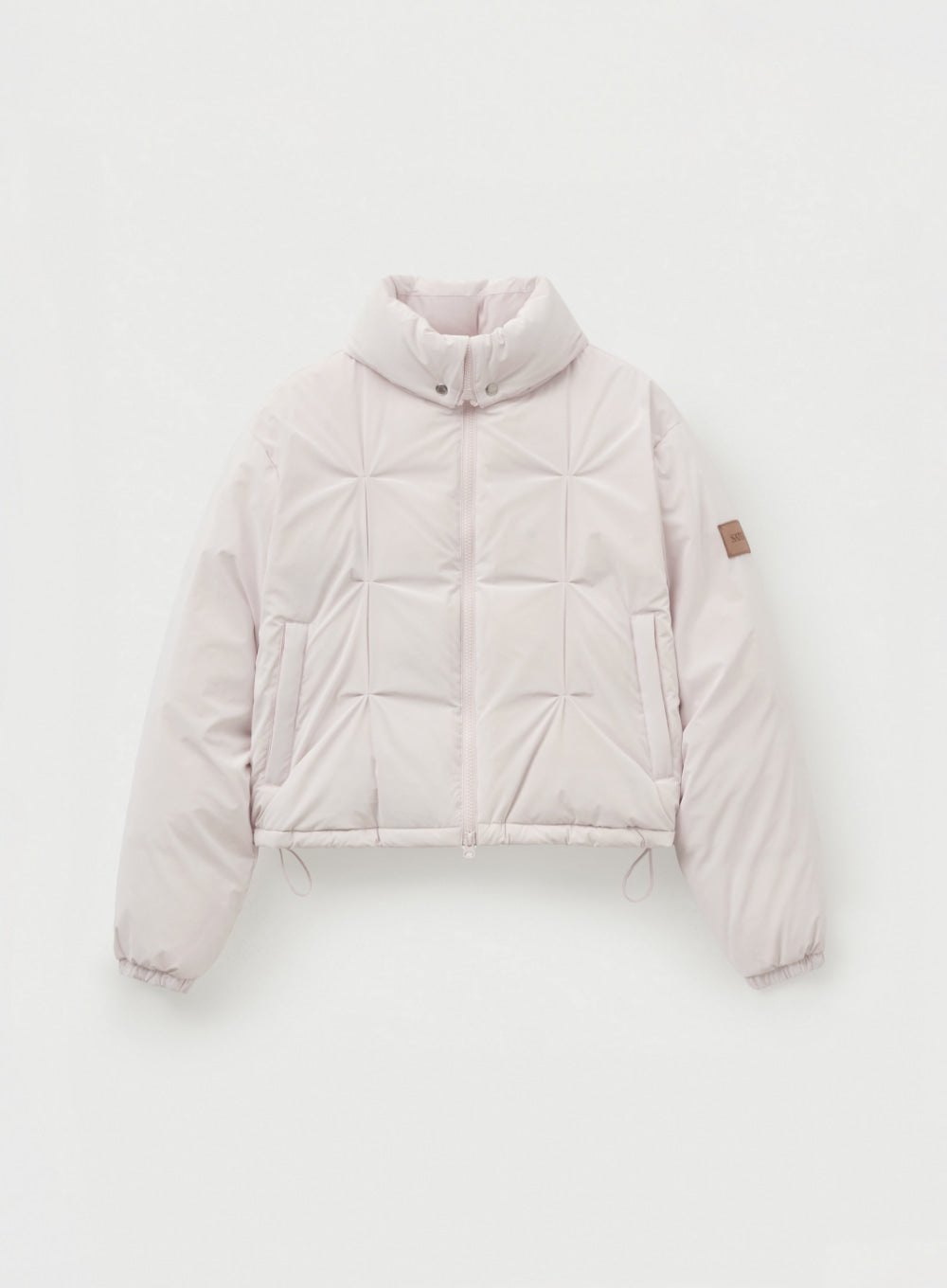 (W) Tuck Detail Cropped Down Jacket