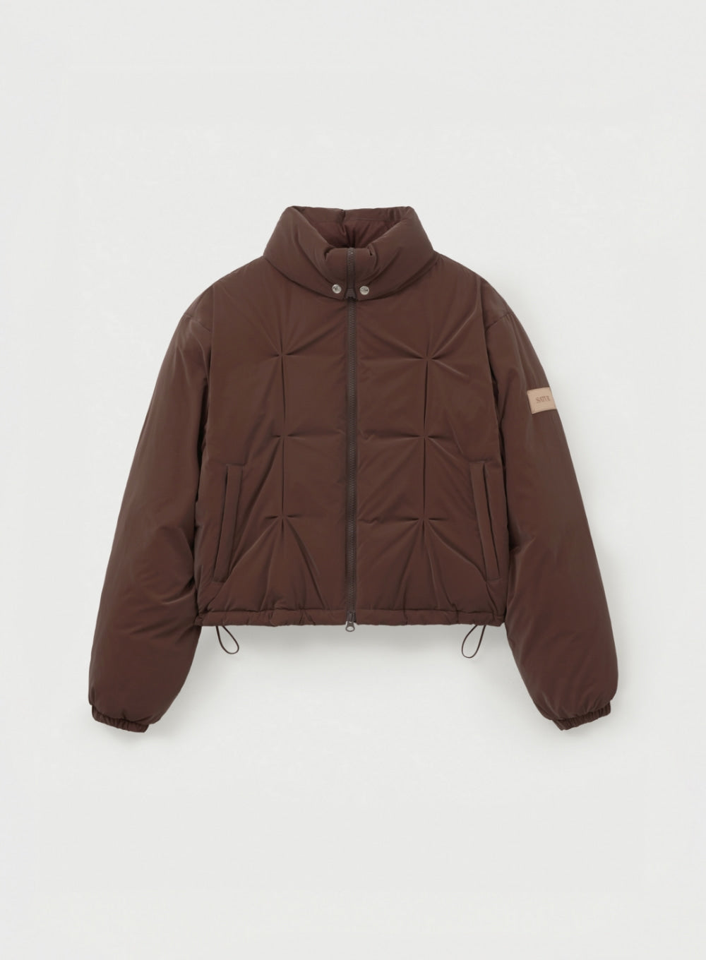 (W) Tuck Detail Cropped Down Jacket