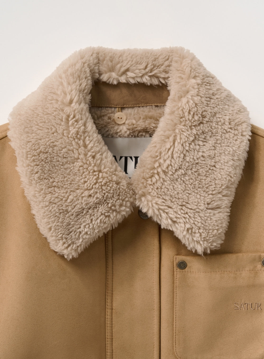 (W) Synthetic Shearling Blouson Jumper