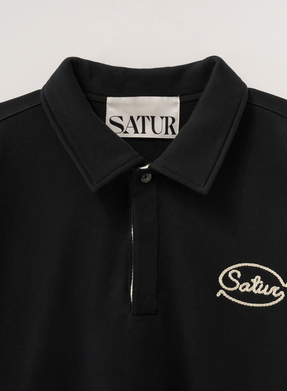 (U) Rope Logo Loose Fit Collar Sweatshirt