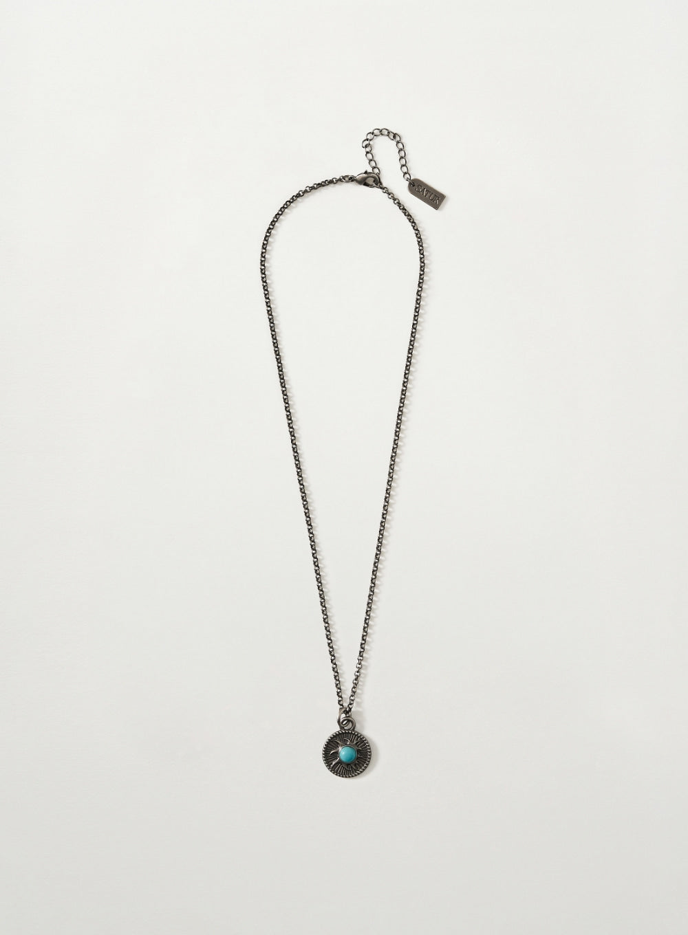 (U) Sun Retro Turquoise Stone Necklace