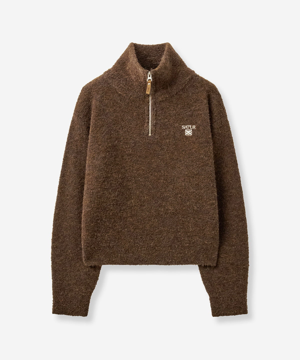 (W) HalfNeck HalfZip Knit