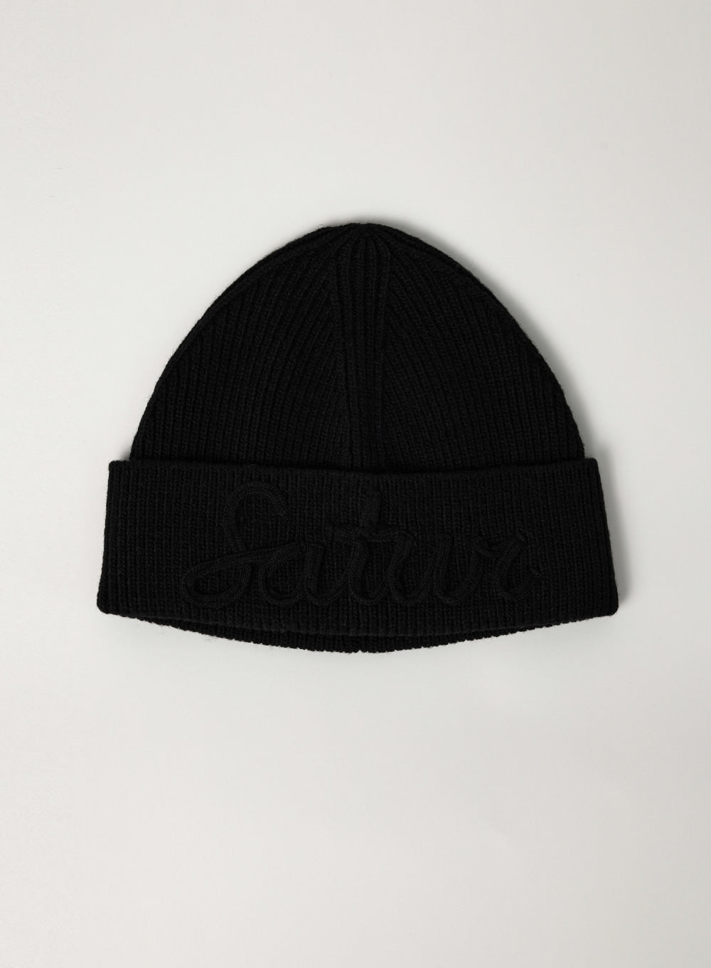 U) Satur Flowing Font Logo Beanie