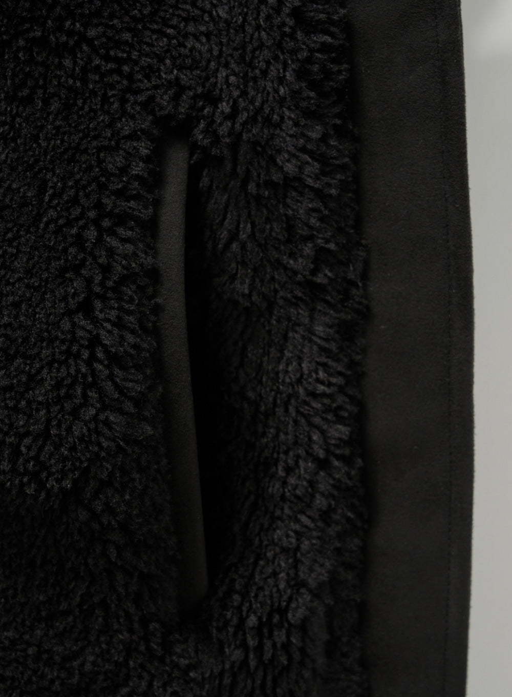 (W) Synthetic Shearling Blouson Jumper