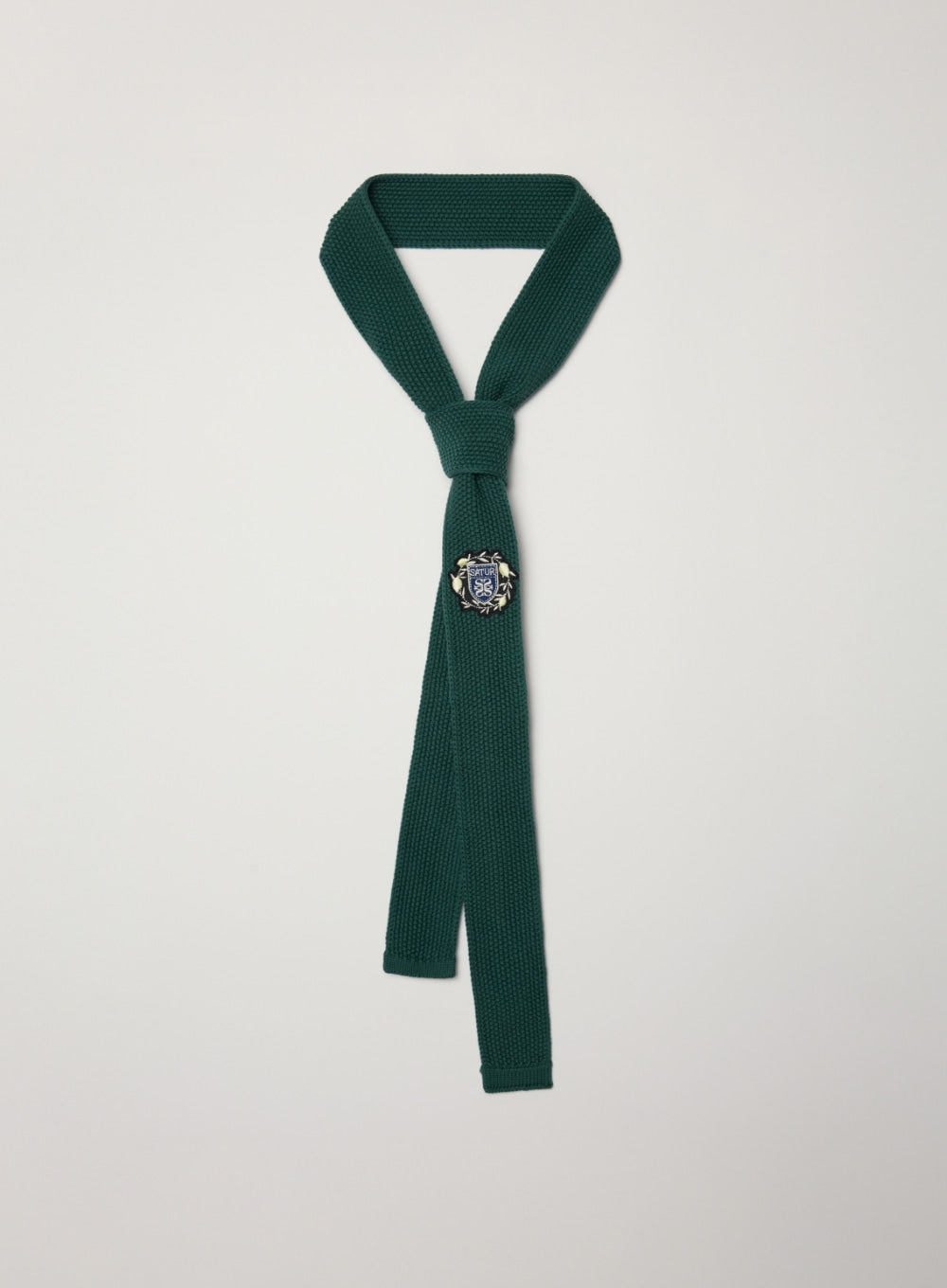 (M) Crest Logo Knit Tie