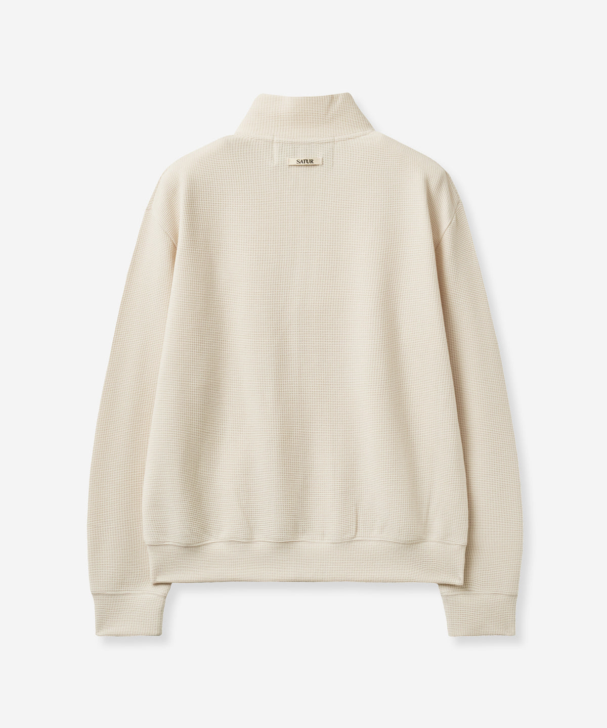 (U) Waffle Panel Neck Zip-Up