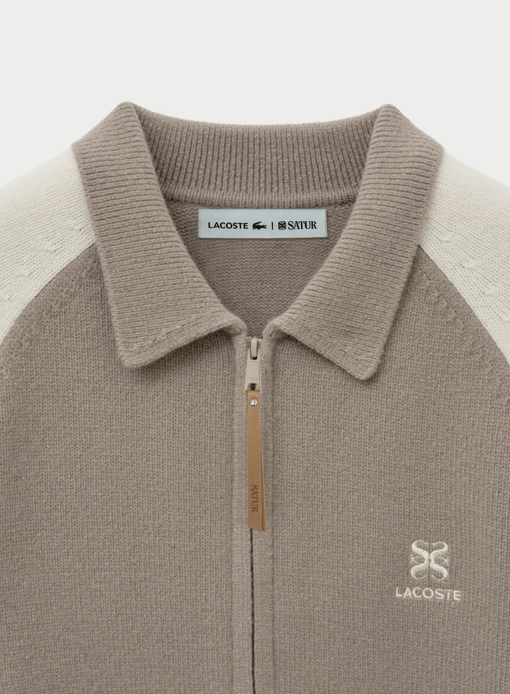 (U) Satur X Lacoste Knit Collar Zip-up