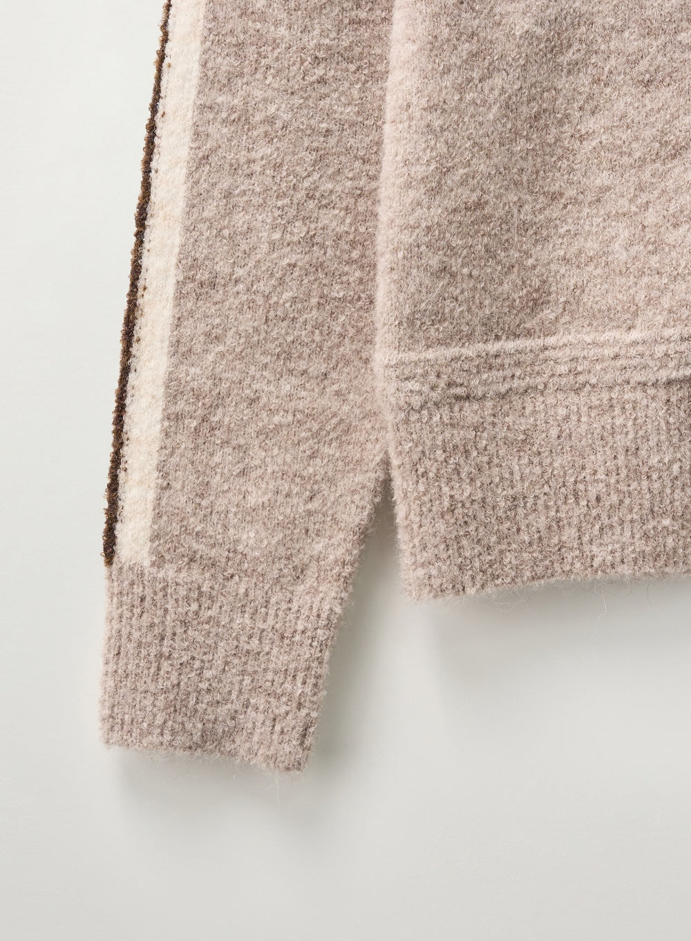 W) Lawton Semi Cropped Knit Zip-up