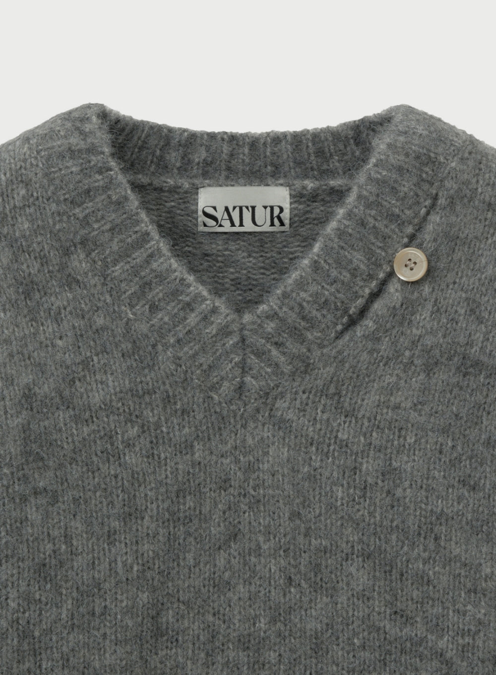 (W) Essen Two-Tone Mohair Pullover Knit