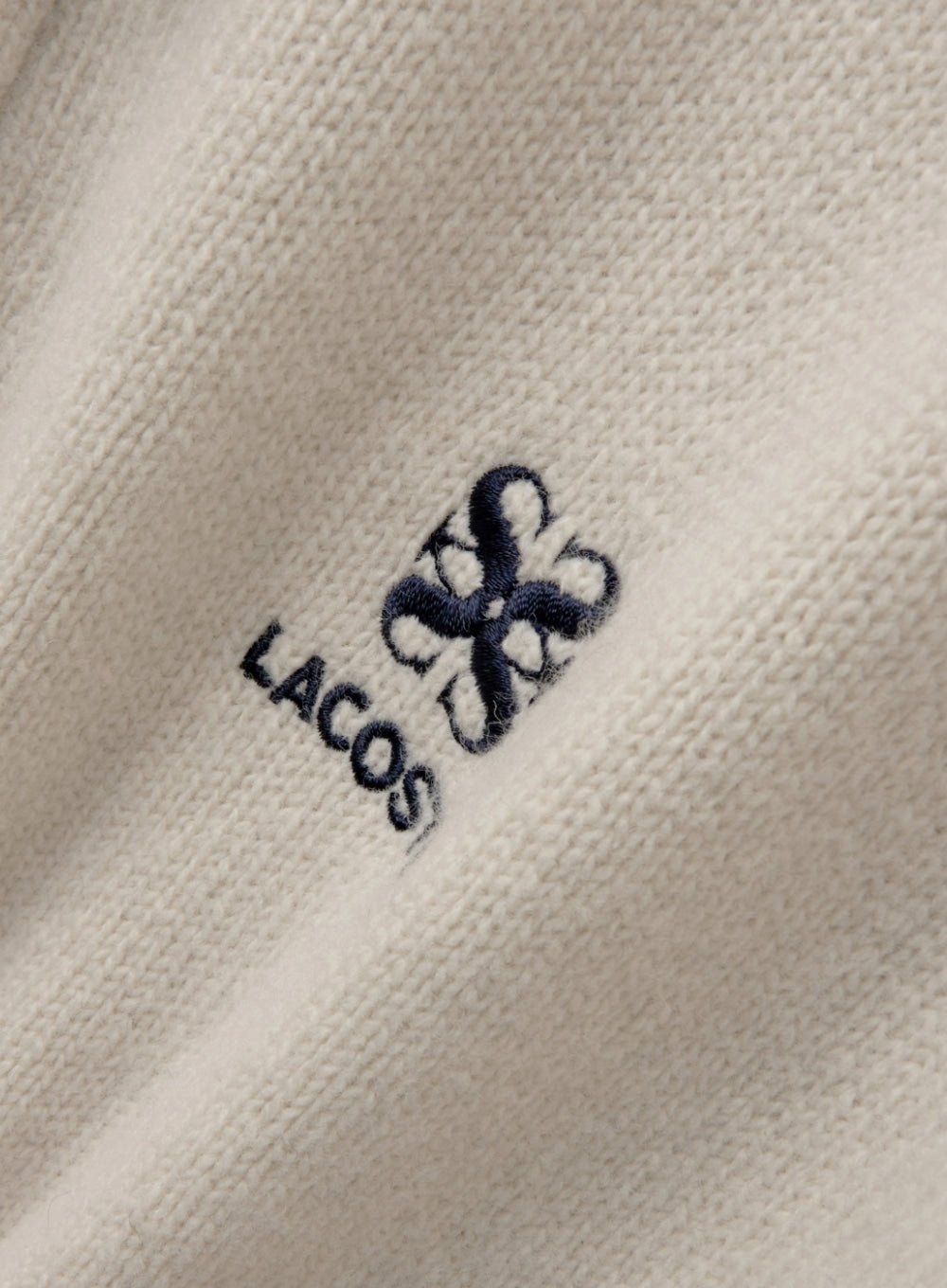 U) Satur X Lacoste Knit Collar Zip-up