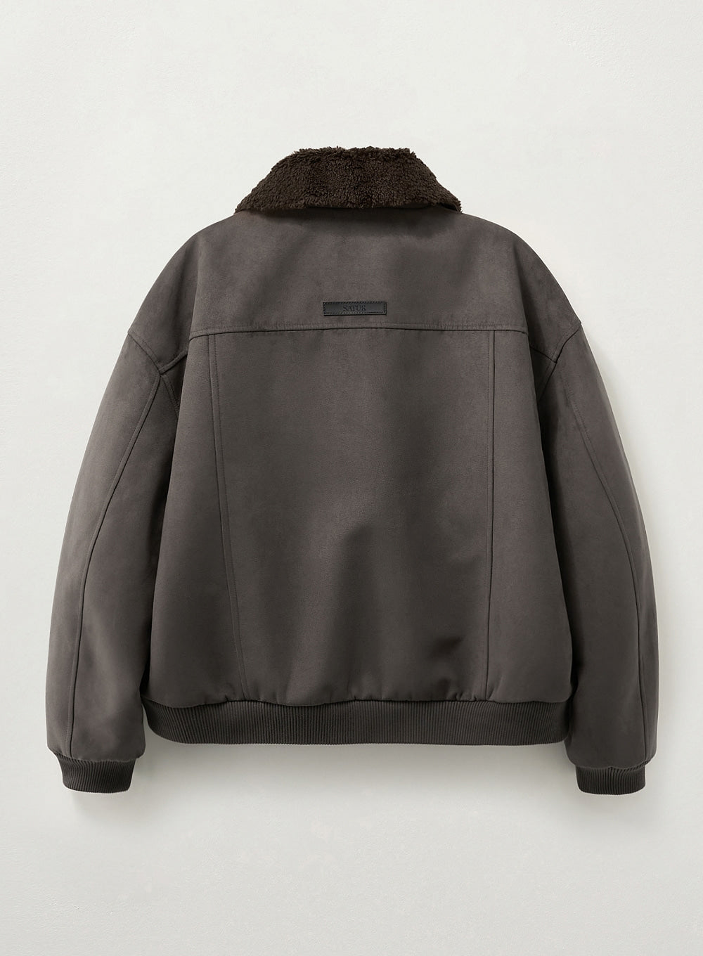 (M) Synthetic Shearling Blouson Jumper