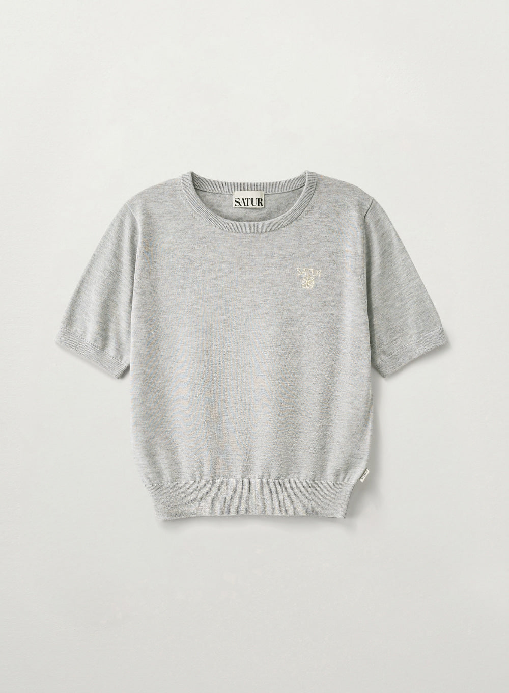 (W) Loren Crew Neck Fine Half Knit