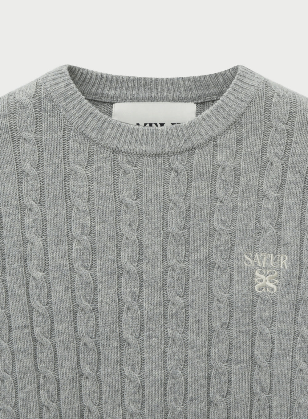 (U) Wool blend cable knit