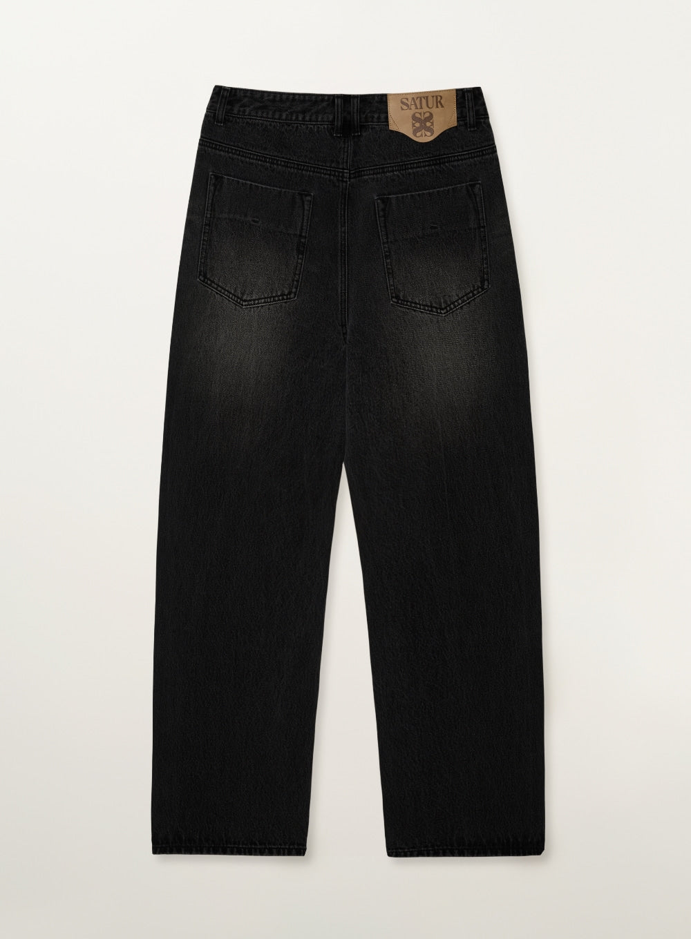 (M) Straight Washed Denim Pants