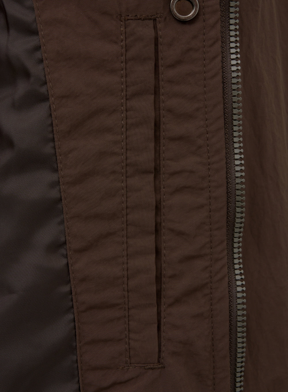 (W) Nylon Crop Bomber Jacket