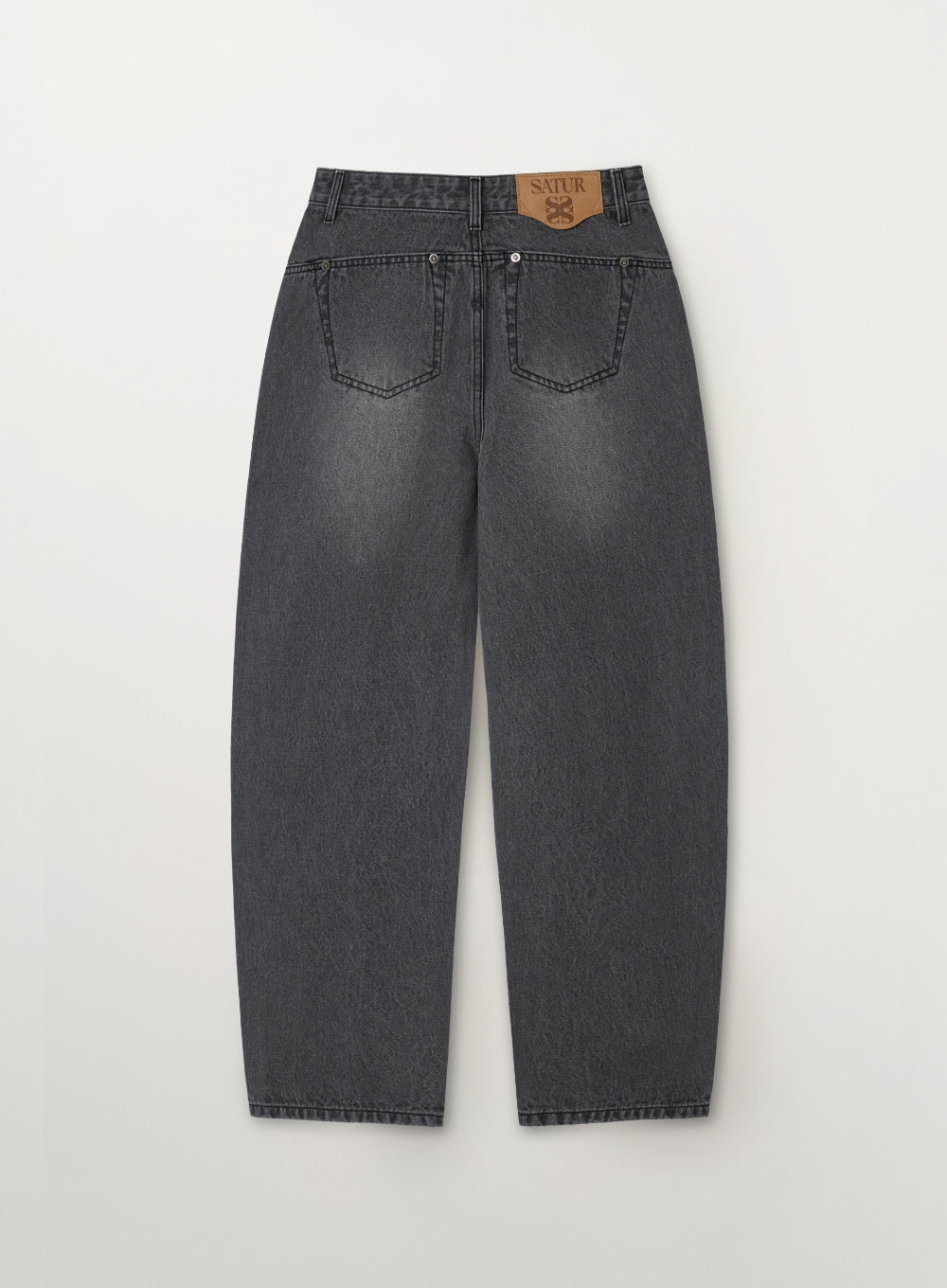 (W) Barrel Fit Color Denim Pants