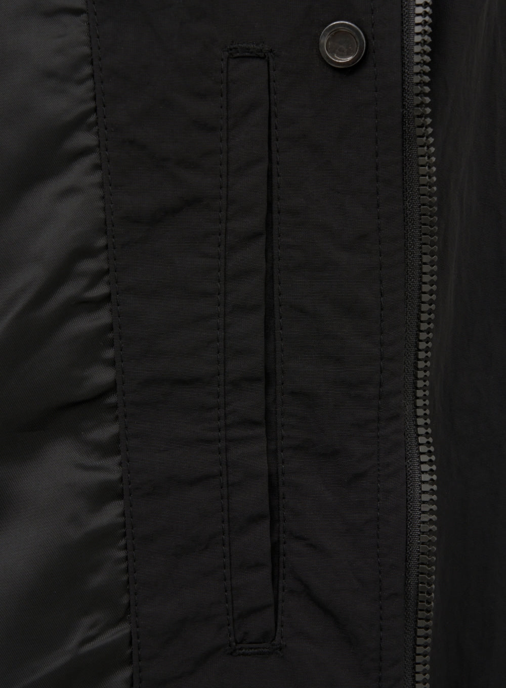 (W) Nylon Crop Bomber Jacket