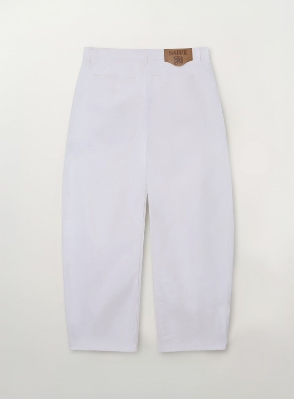 (M) Cotton Curved Pants