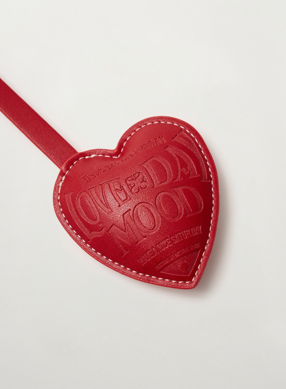 (U) Heart Synthetic Leather Keyring