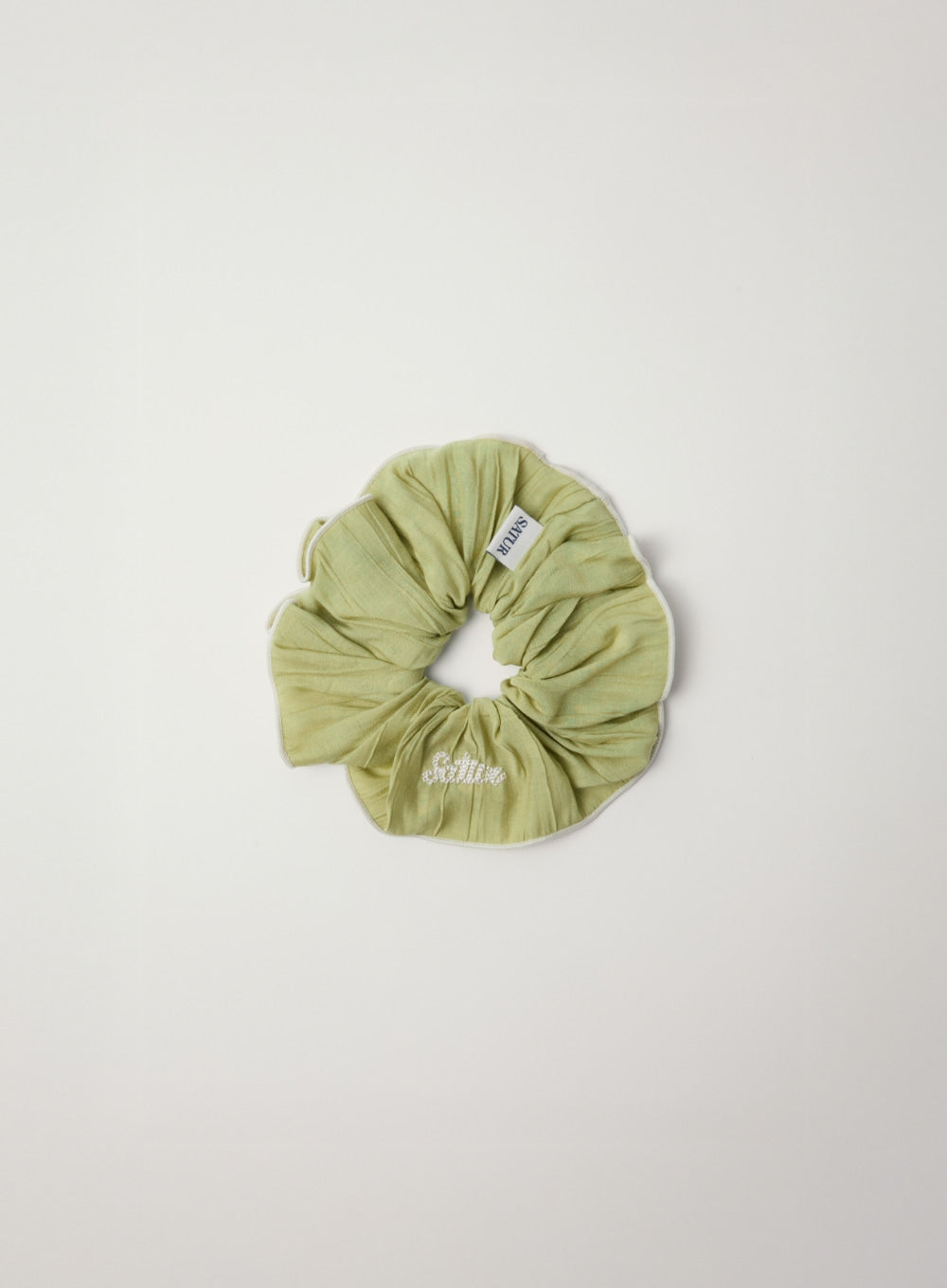(W) Wrinkle Color-block Scrunch