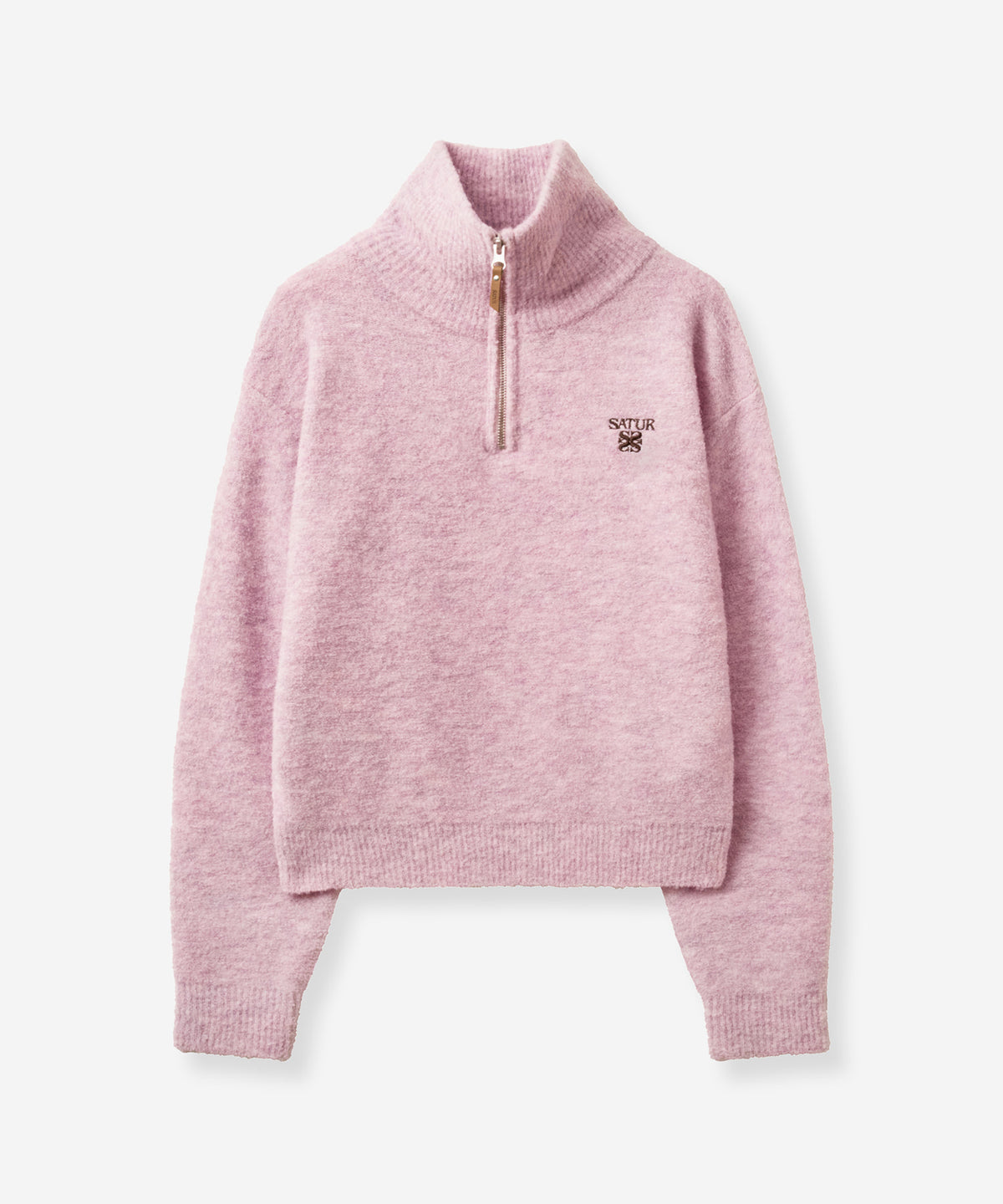 (W) HalfNeck HalfZip Knit