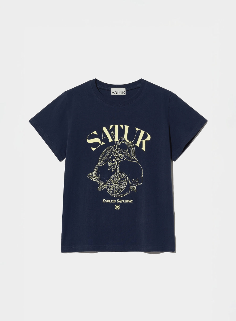 (W) Cafri Citron Drawing Summer Graphic T-Shirts