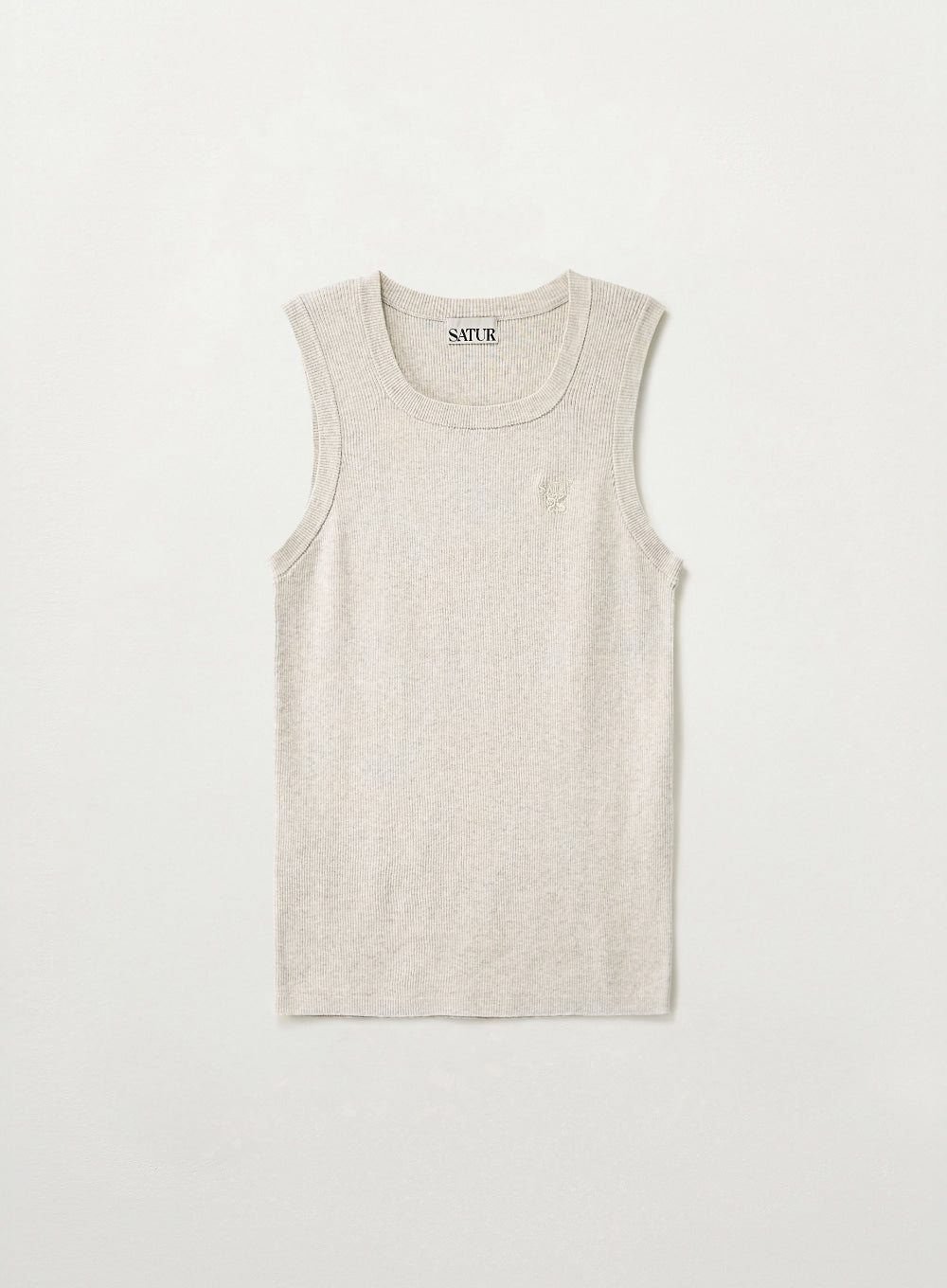 (M) Logo Ribbed Sleeveless